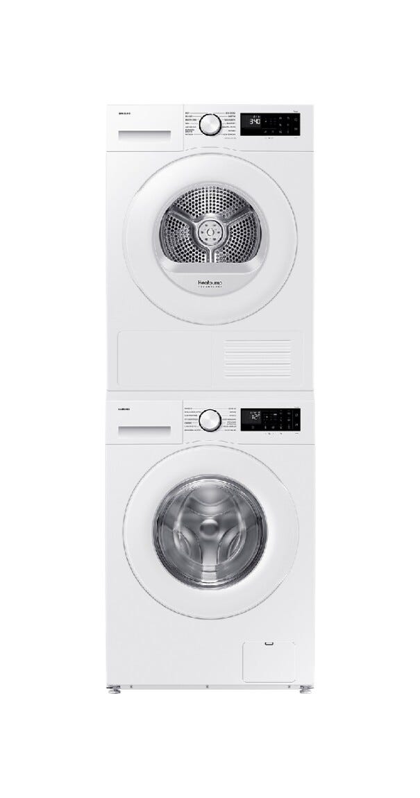 Samsung DV90DG52A0TEET Crystal EcoDry™ Asciugatrice cm. 60 - capacità 9 kg - bianco