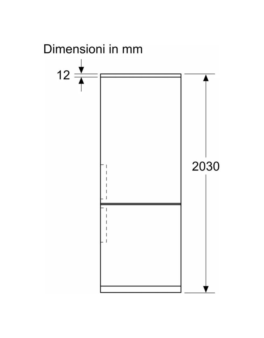Bosch KGN392I1F 4 Frigorifero con congelatore a libera installazione cm 60 h. 203 - lt. 363 - inox spazzolato antimpronta