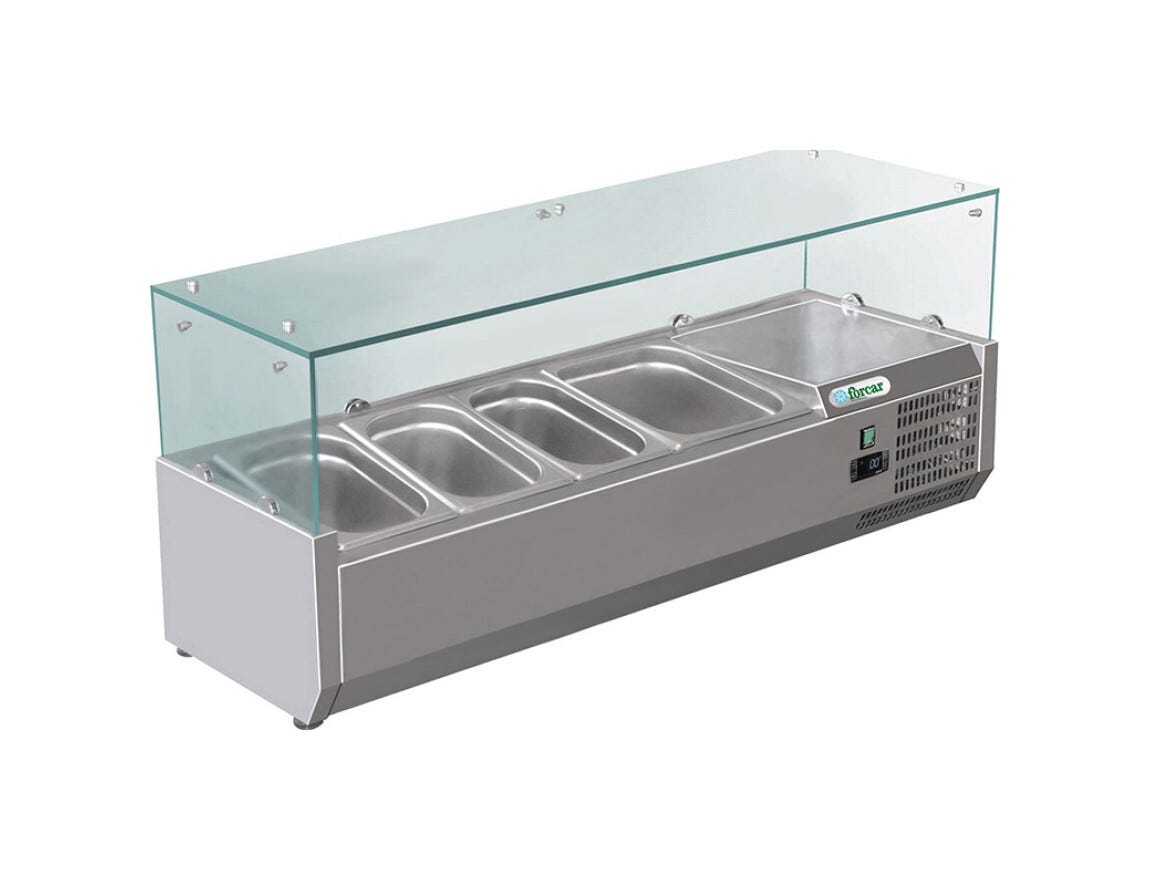 Fimar G-RI12038V Forcar Vetrina refrigerata pizza statica - inox