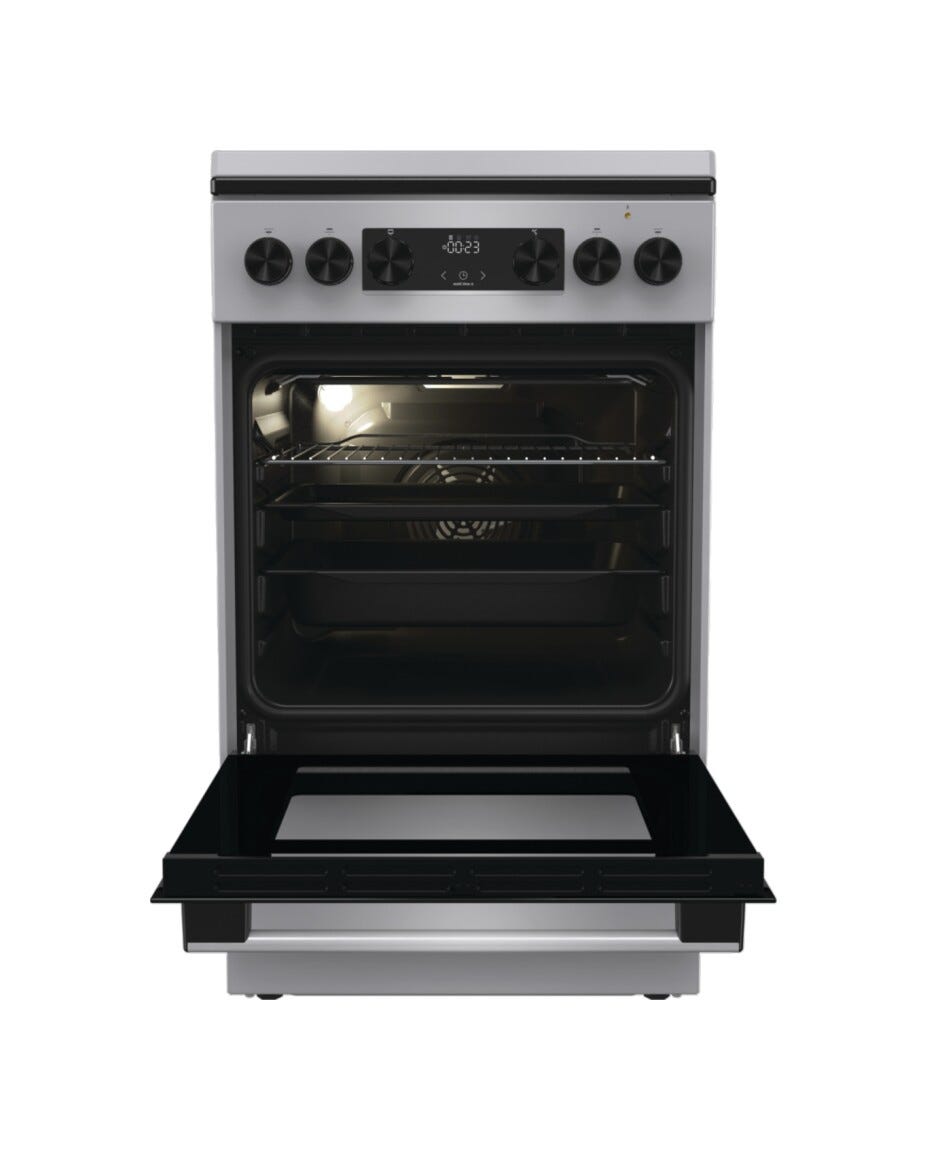 Gorenje GK5C64SH G600 Cucina da accosto cm. 50 - 4 zone a gas + 1 forno elettrico - grigio