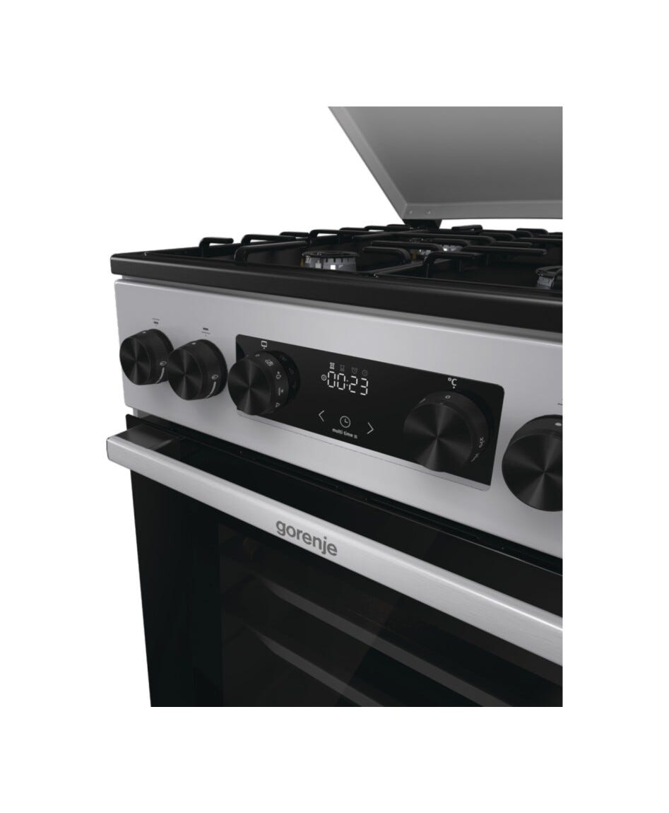 Gorenje GK5C64SH G600 Cucina da accosto cm. 50 - 4 zone a gas + 1 forno elettrico - grigio