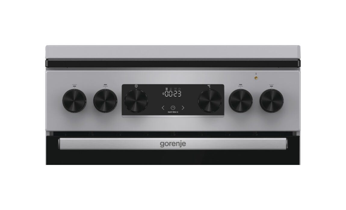 Gorenje GK5C64SH G600 Cucina da accosto cm. 50 - 4 zone a gas + 1 forno elettrico - grigio