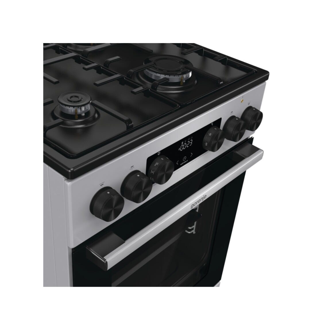 Gorenje GK5C42SH G600 Cucina da accosto cm. 50 - 4 zone a gas + 1 forno elettrico - grigio