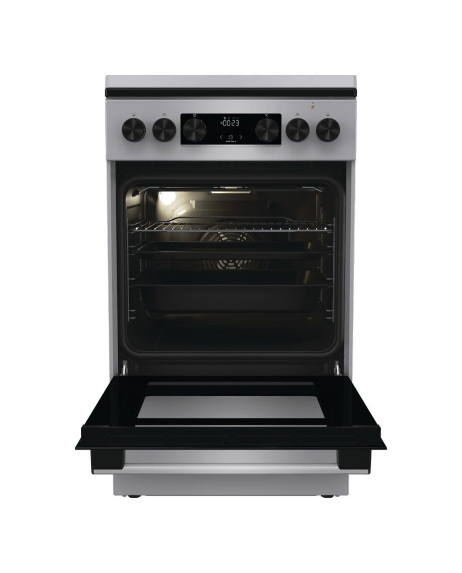 Gorenje GK5C42SH G600 Cucina da accosto cm. 50 - 4 zone a gas + 1 forno elettrico - grigio