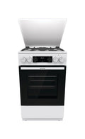 Gorenje GK5C63WF G600 Cucina da accosto cm. 50 - 4 zone a gas + 1 forno elettrico - bianco
