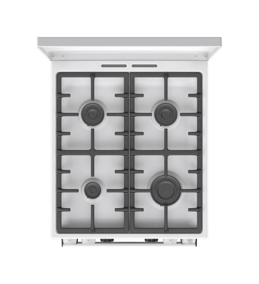 Gorenje GK5C63WF G600 Cucina da accosto cm. 50 - 4 zone a gas + 1 forno elettrico - bianco