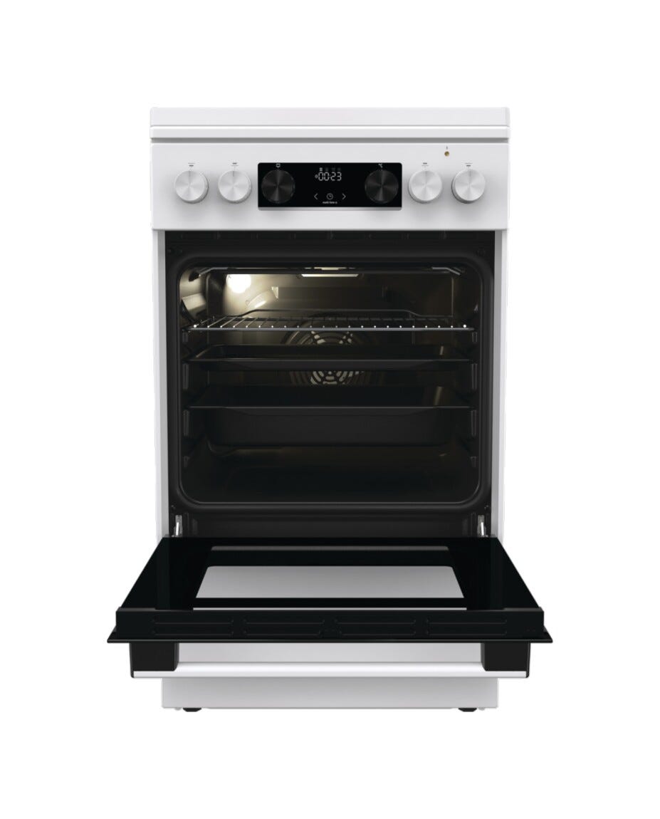 Gorenje GK5C63WF G600 Cucina da accosto cm. 50 - 4 zone a gas + 1 forno elettrico - bianco