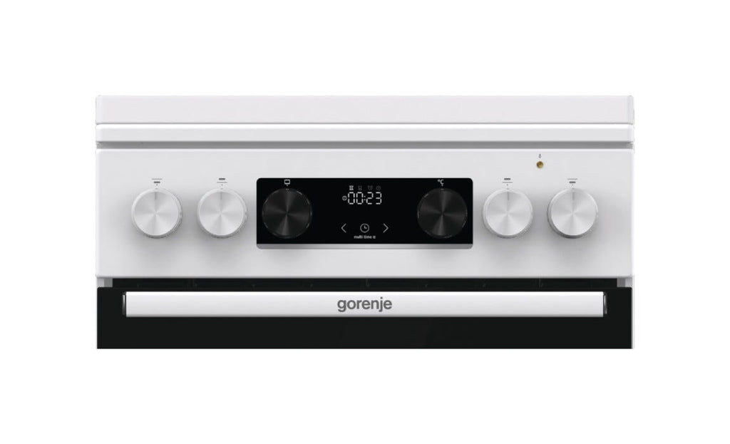 Gorenje GK5C63WF G600 Cucina da accosto cm. 50 - 4 zone a gas + 1 forno elettrico - bianco