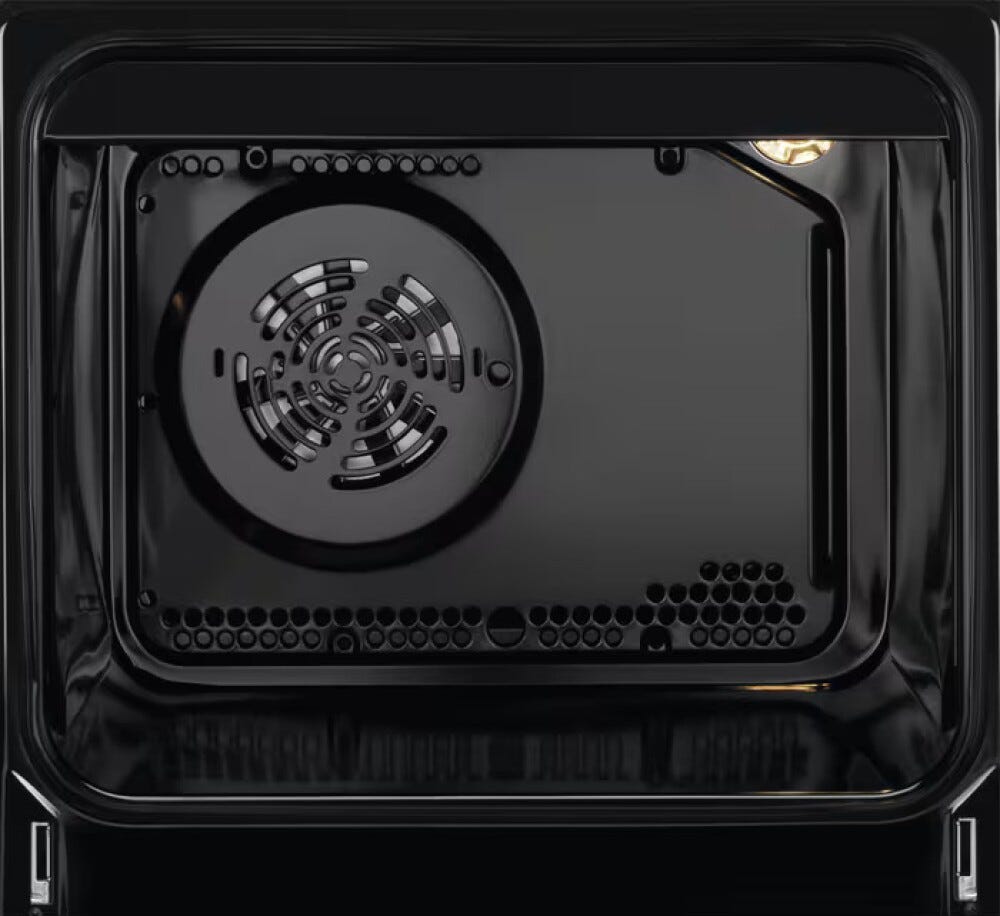 Electrolux LKK560011W Serie 600 SteamBake Cucina da accosto cm. 50 - 4 fuochi gas + 1 forno elettrico - bianco