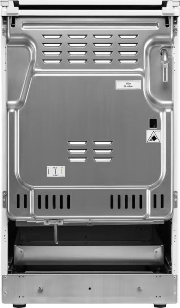Electrolux LKK560010X Cucina da accosto cm. 50 - 4 fuochi gas + 1 forno elettrico - inox