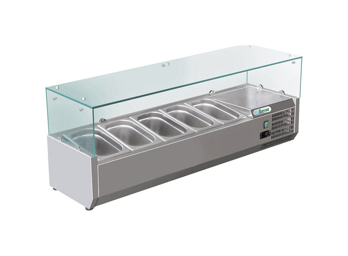 Fimar G-RI12033V Forcar Vetrina refrigerata pizza statica - inox