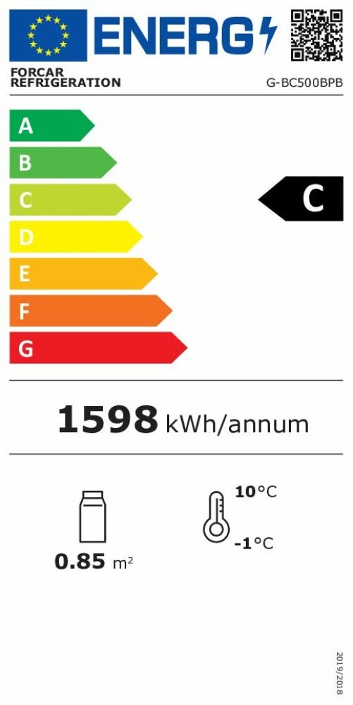 Fimar G-BC500BPB Forcar Cantina vino cm. 92 h. 188 - 315 l - nero