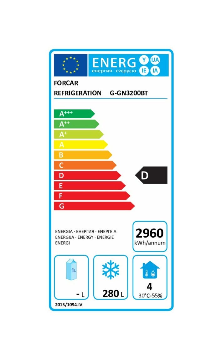 Fimar G-GN3200BT Forcar Banco refrigerato ventilato lt. 417