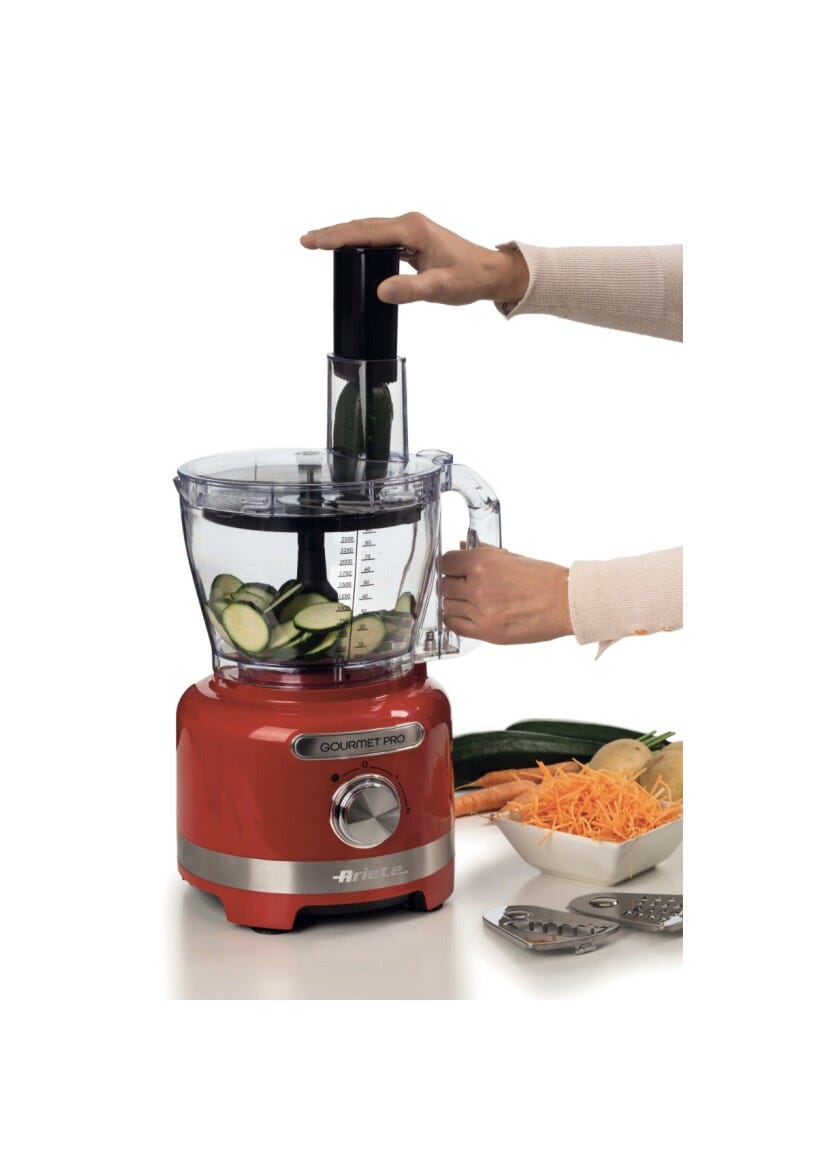 Ariete 1782/00 Gourmet Pro Moderna Frullatore con tazza in vetro - rosso