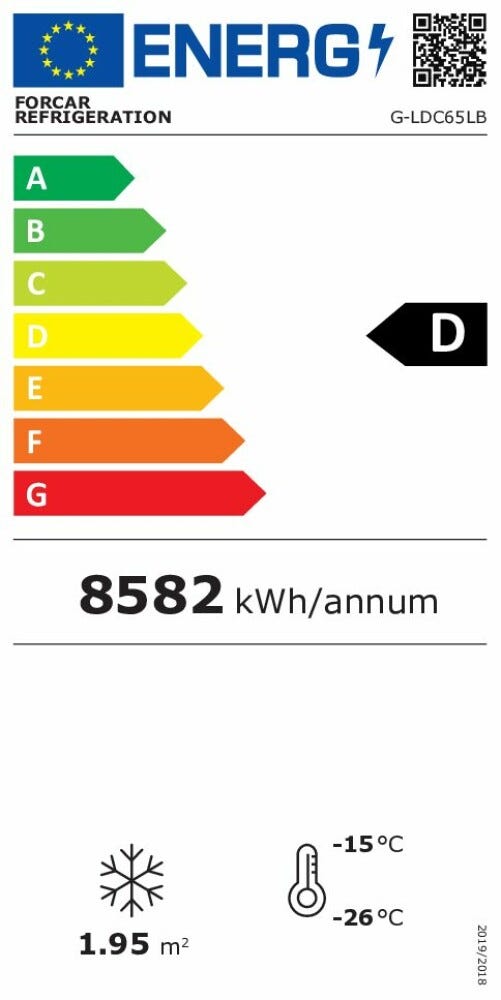 Fimar G-LDC65LB Forcar Vetrina refrigerata espositiva 4 lati ventilata - nero