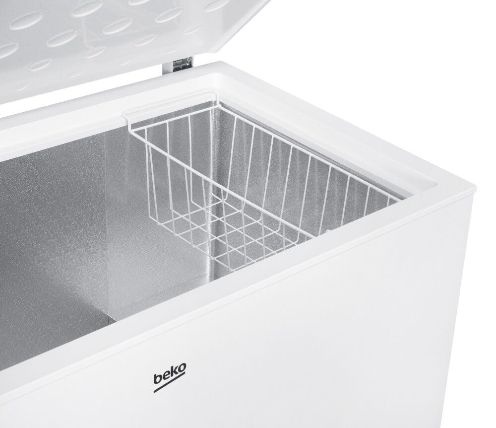 Beko CF380EWN Congelatore a pozzo a libera installazione cm. 130 h. 85 - 371 lt. - bianco