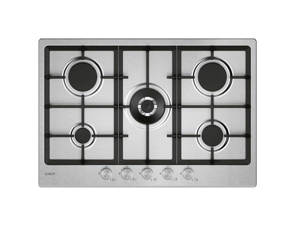 Candy CHG74WTX Piano cottura a gas cm. 75 - inox