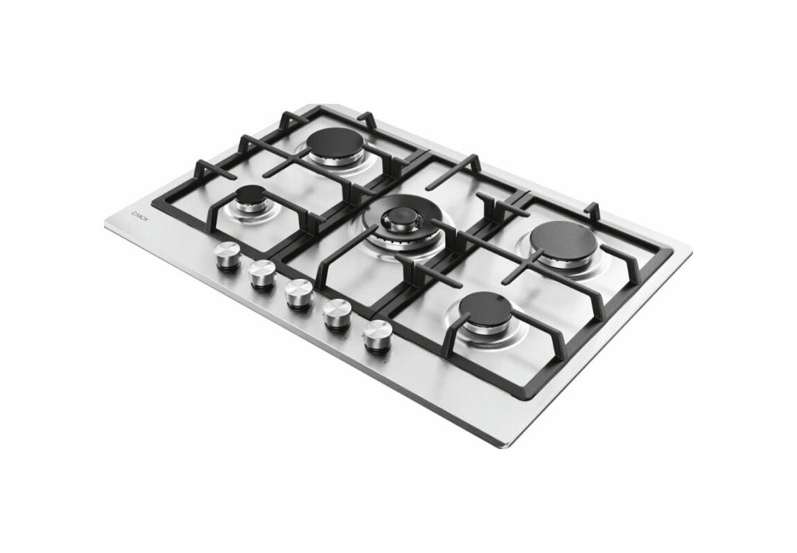 Candy CHG74WTX Piano cottura a gas cm. 75 - inox
