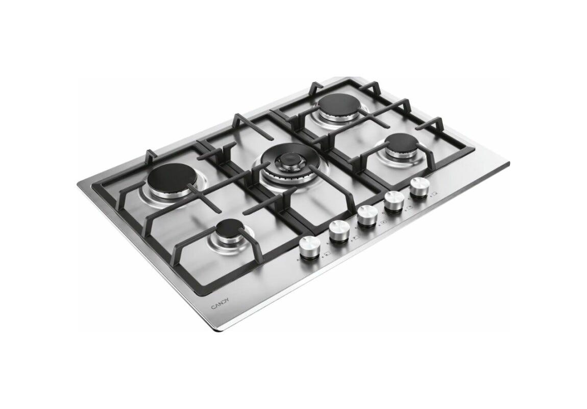 Candy CHG74WTX Piano cottura a gas cm. 75 - inox