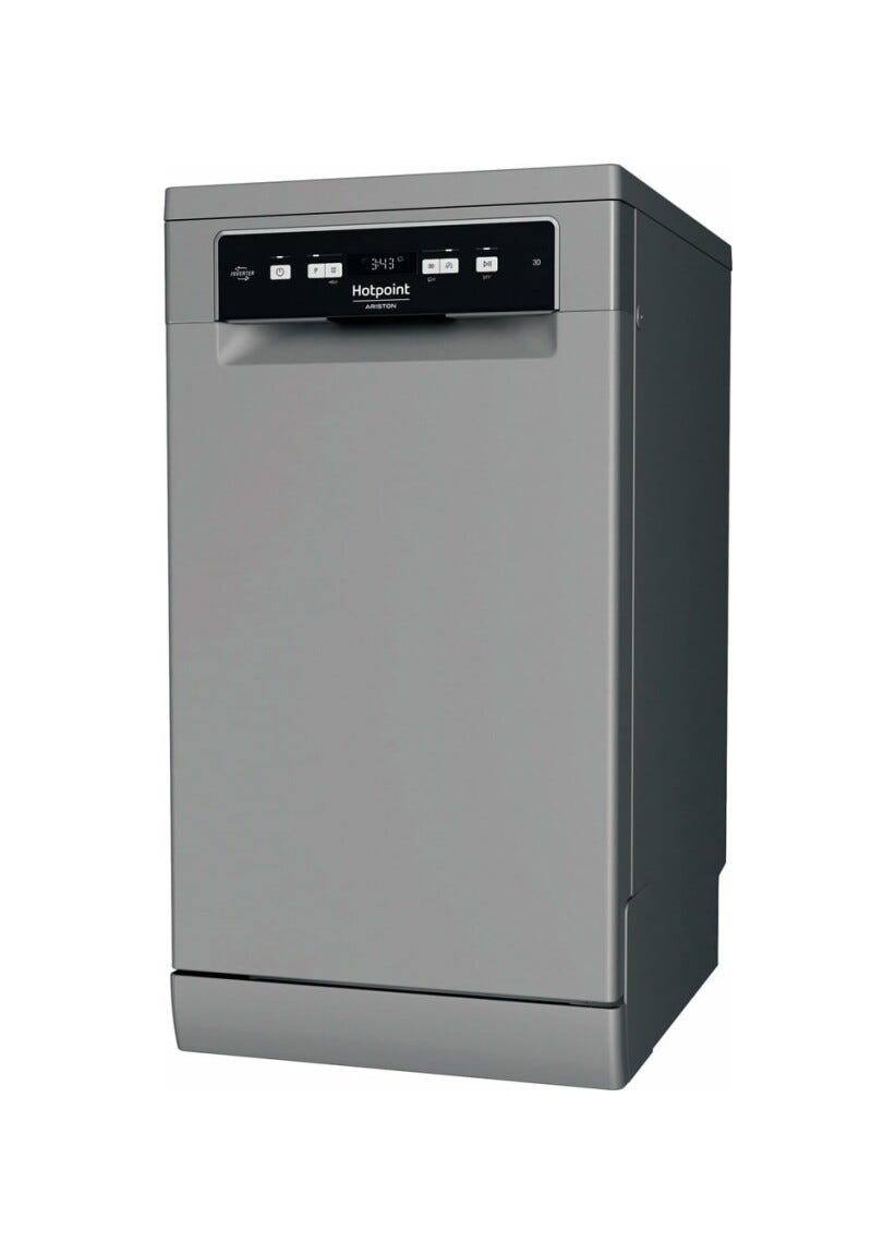 Hotpoint Ariston HA3FC10BS7A0S Lavastoviglie slim a libera installazione cm. 45 - 10 coperti - silver