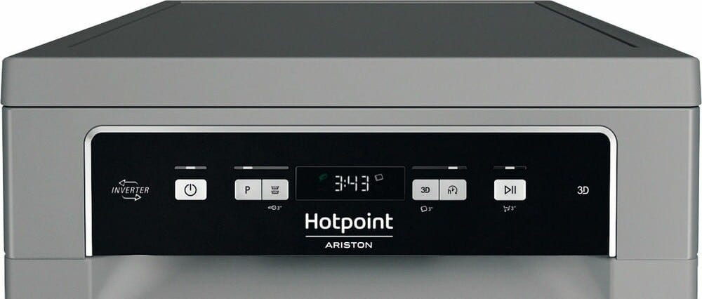 Hotpoint Ariston HA3FC10BS7A0S Lavastoviglie slim a libera installazione cm. 45 - 10 coperti - silver