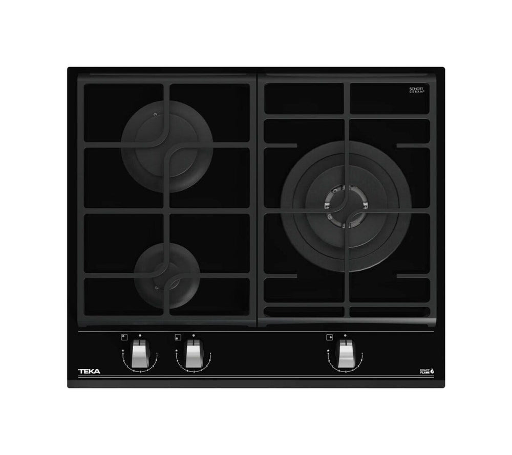 Teka GZC 63310 XBN Piano cottura a gas cm. 60 - vetroceramica nero
