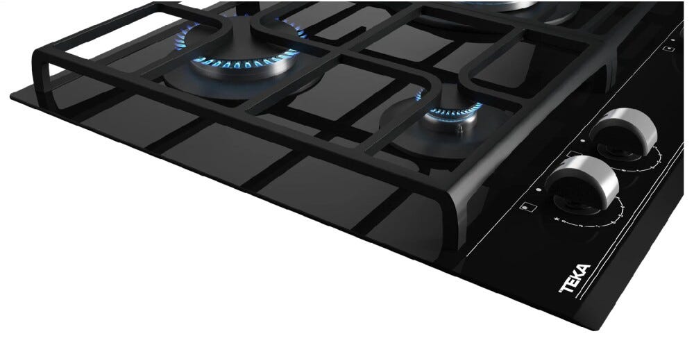 Teka GZC 63310 XBN Piano cottura a gas cm. 60 - vetroceramica nero