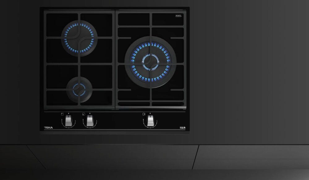 Teka GZC 63310 XBN Piano cottura a gas cm. 60 - vetroceramica nero