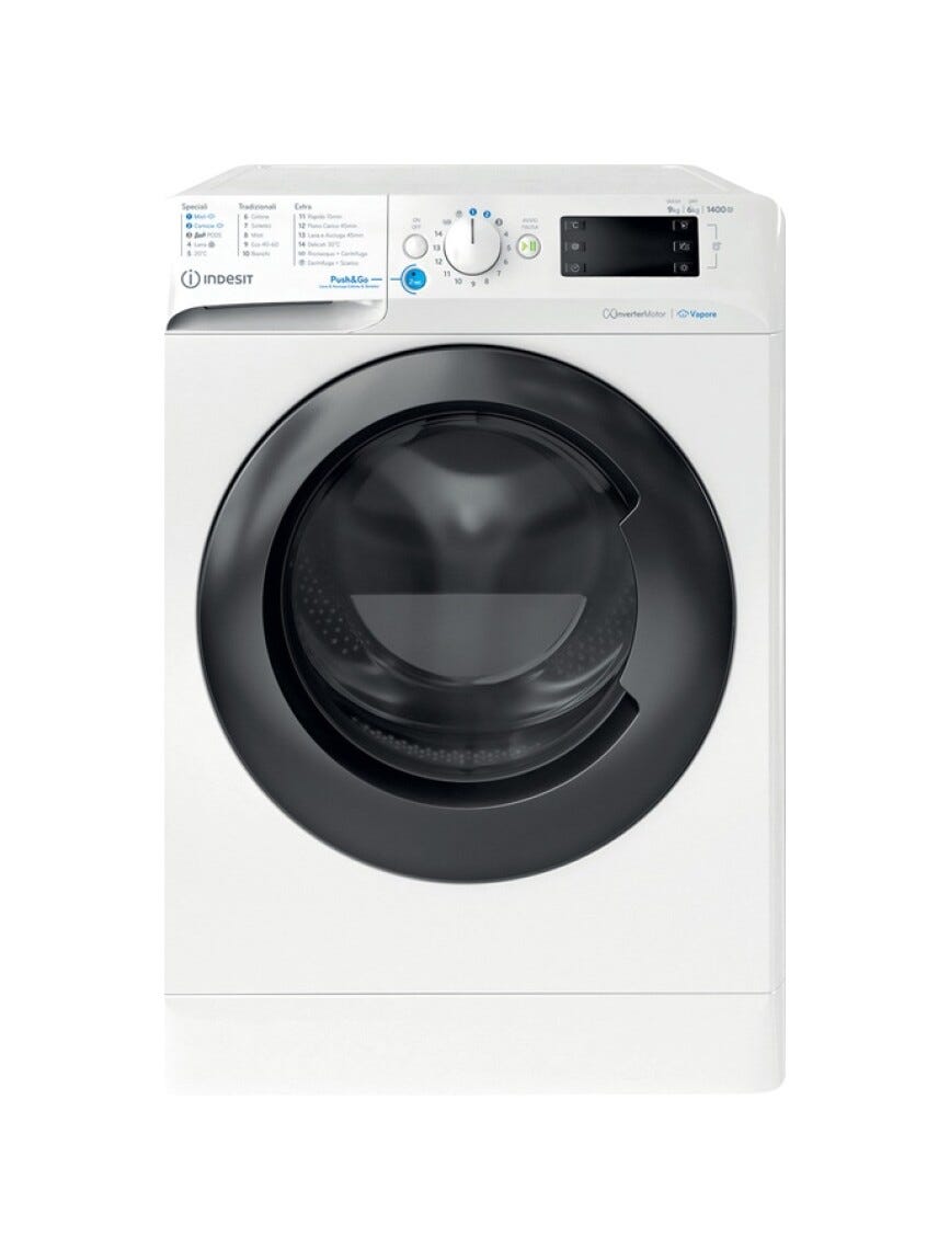 Indesit BDE 96436 WKV IT Lavasciuga cm. 60 - lavaggio 9 kg - asciugatura 6 kg - bianco