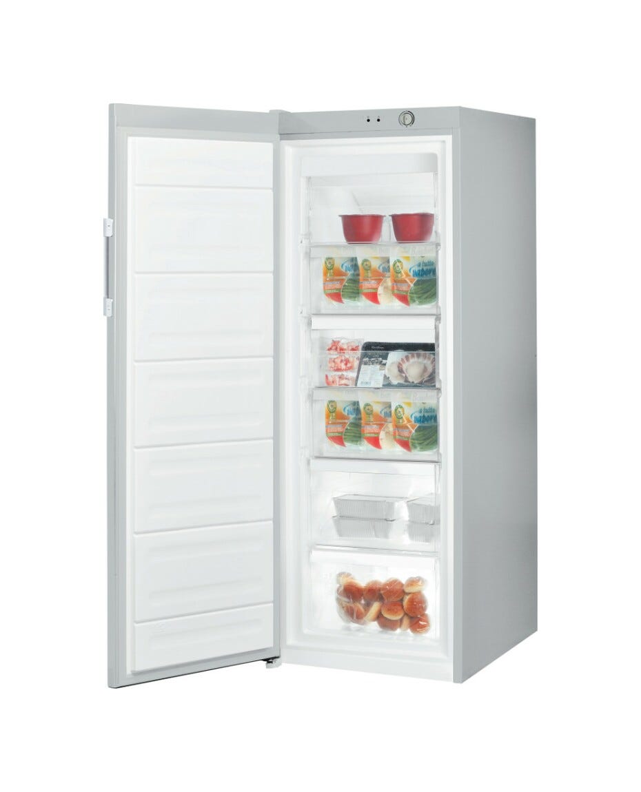 Indesit UI6 2 S Congelatore verticale a libera installazione cm. 60 h. 167 - lt. 245 - silver