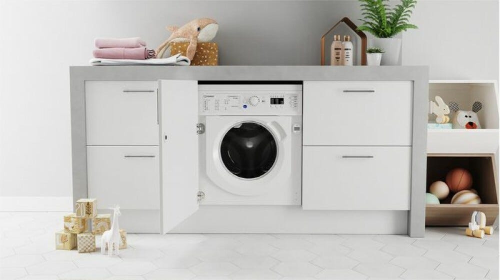 Indesit BI WDIL 861485 EU Lavasciuga integrata totale cm. 60 - lavaggio 8 kg - asciugatura 6 kg - bianco
