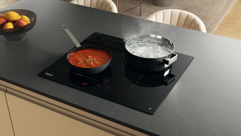 Whirlpool WTX6014DCF Piano cottura a induzione cm. 59 - vetroceramica nero