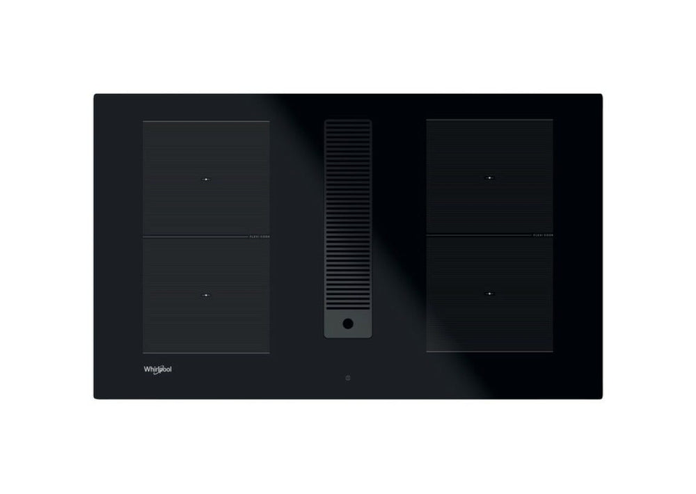 Whirlpool WVHF83BB Piano cottura ad induzione con cappa aspirante integrata cm. 83 - vetroceramica nero