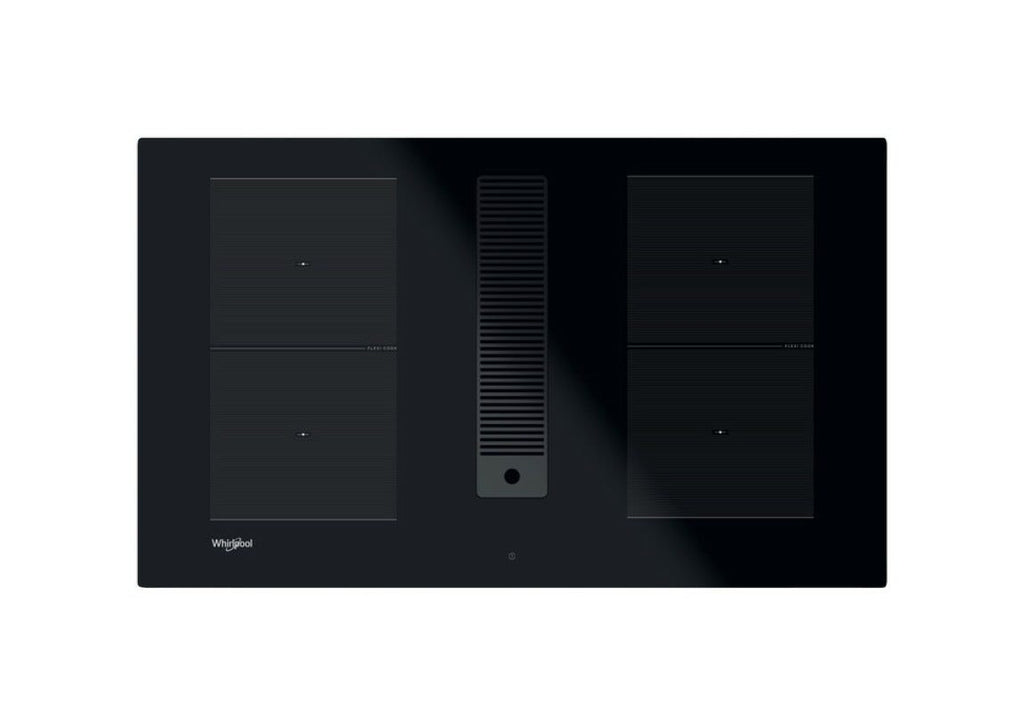 Whirlpool WVHF83BB Piano cottura ad induzione con cappa aspirante integrata cm. 83 - vetroceramica nero