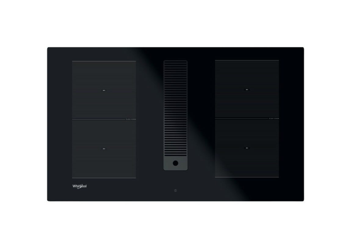 Whirlpool WVHF83BB Piano cottura ad induzione con cappa aspirante integrata cm. 83 - vetroceramica nero
