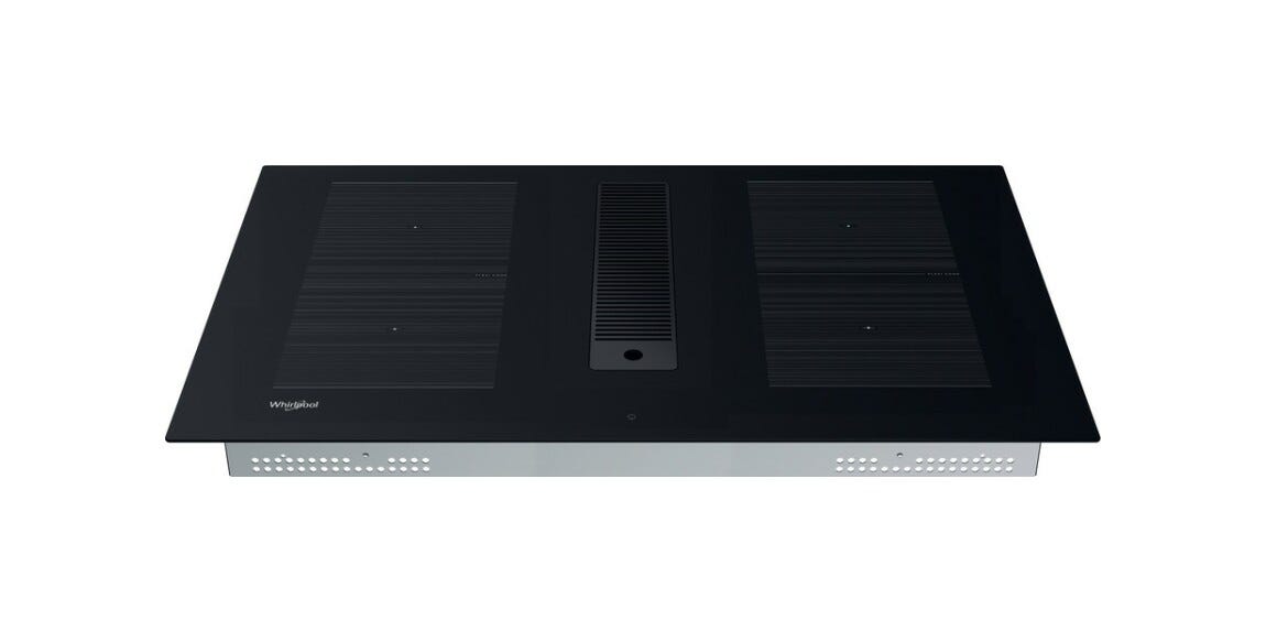 Whirlpool WVHF83BB Piano cottura ad induzione con cappa aspirante integrata cm. 83 - vetroceramica nero