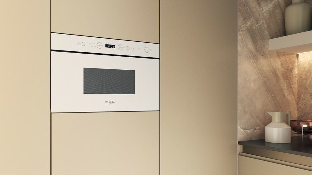 Whirlpool WMN14BW Forno microonde da incasso cm. 60 h. 38 - bianco