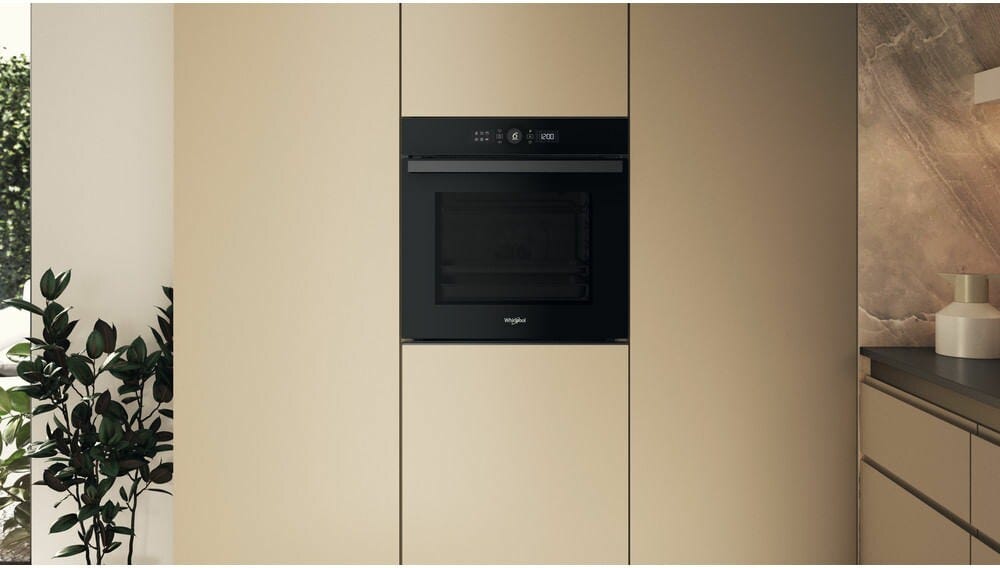 Whirlpool WOI4S8CM0SBA Forno incasso combinato a vapore cm. 60 - nero