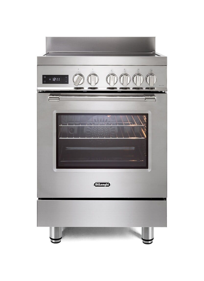 De Longhi PRO 66 MXL IN Cucina da accosto cm. 60 - 4 zone induzione + 1 forno elettrico - inox