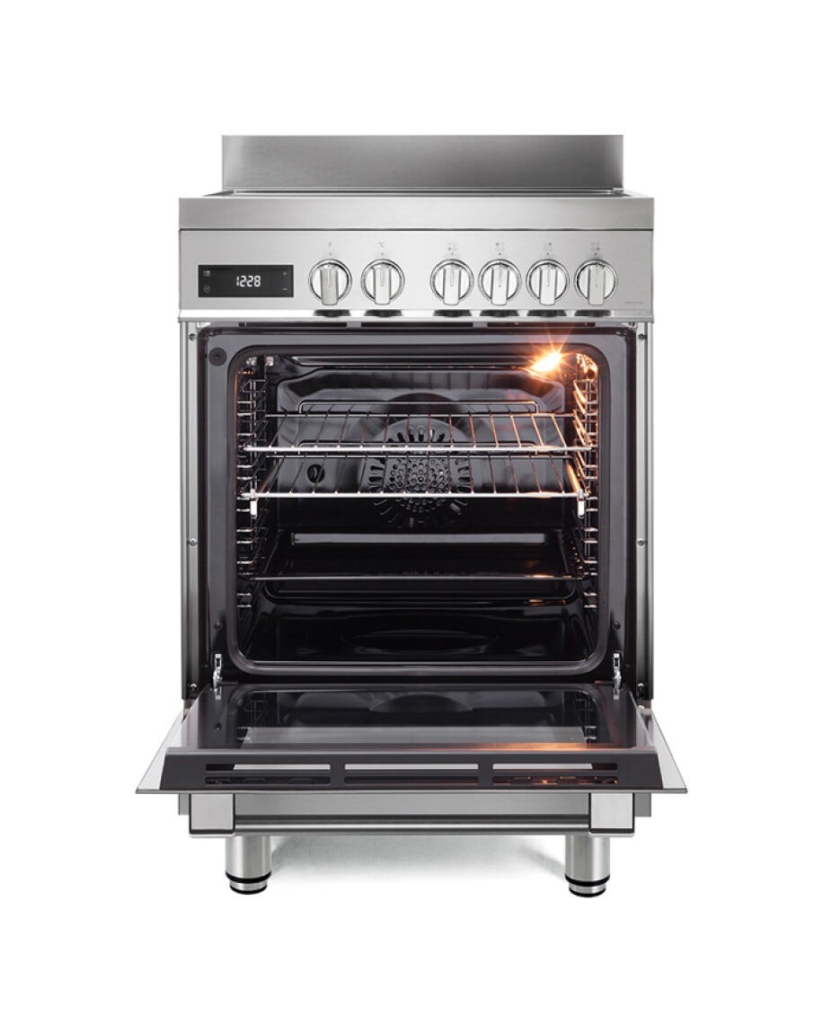 De Longhi PRO 66 MXL IN Cucina da accosto cm. 60 - 4 zone induzione + 1 forno elettrico - inox