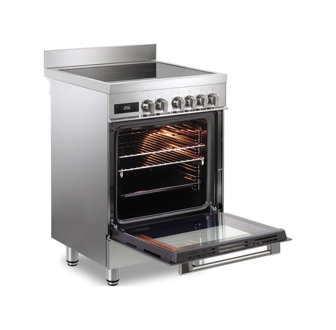 De Longhi PRO 66 MXL IN Cucina da accosto cm. 60 - 4 zone induzione + 1 forno elettrico - inox