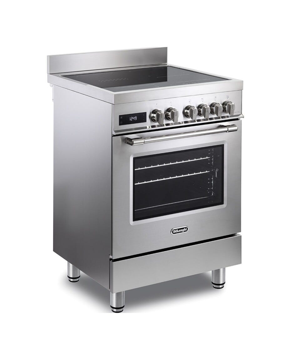 De Longhi PRO 66 MXL IN Cucina da accosto cm. 60 - 4 zone induzione + 1 forno elettrico - inox