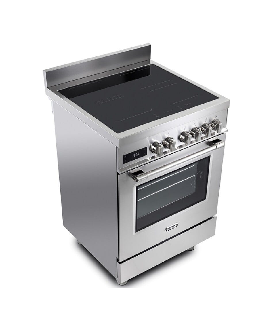 De Longhi PRO 66 MXL IN Cucina da accosto cm. 60 - 4 zone induzione + 1 forno elettrico - inox