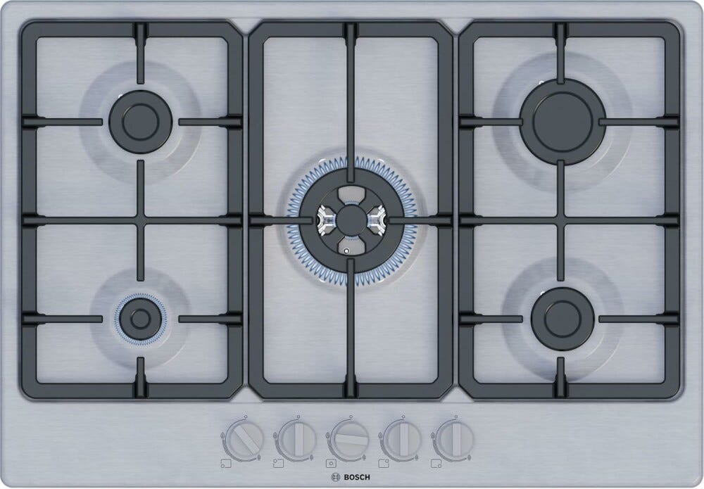 Bosch PGQ7B5K90 4 Piano cottura a gas cm. 75 - inox