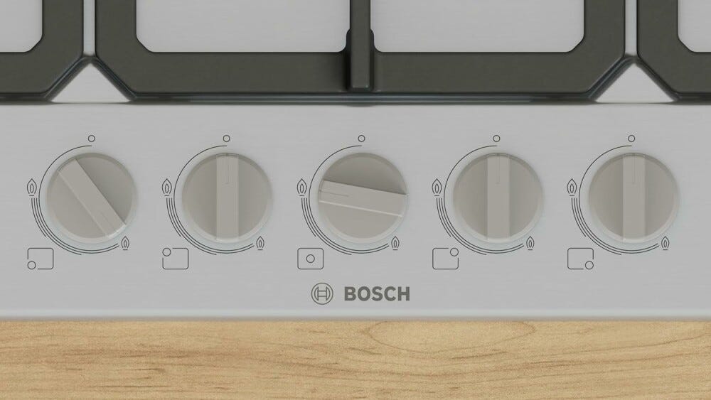 Bosch PGQ7B5K90 4 Piano cottura a gas cm. 75 - inox