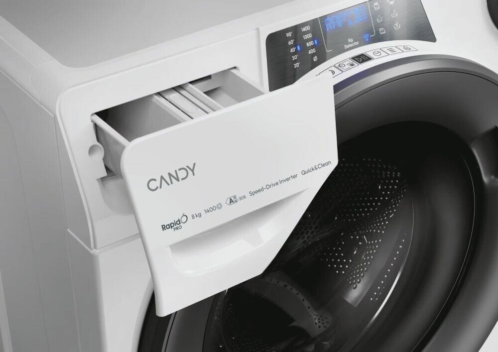 Candy RP 486BWMR9/1-S RapidÓ PRO Lavatrice cm. 60 - capacità 8 kg - bianco
