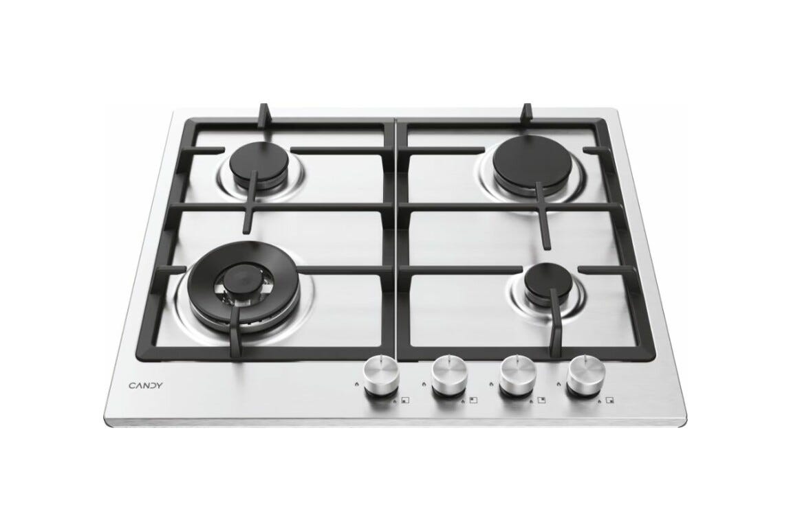Candy CHG6BF4WTX Piano cottura a gas cm. 60 - inox