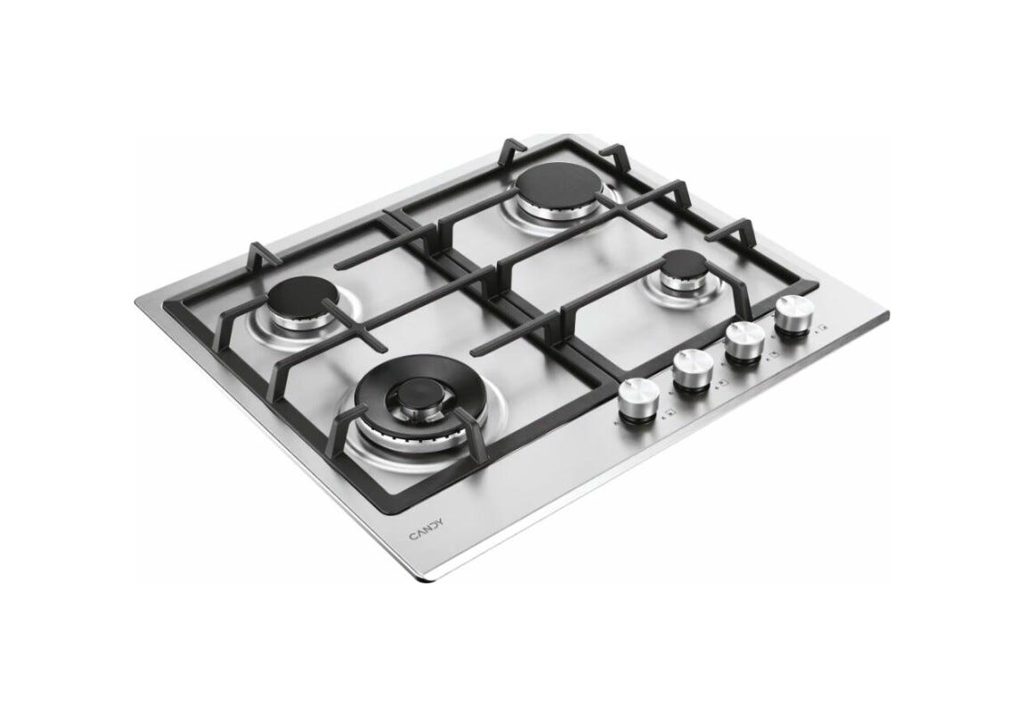 Candy CHG6BF4WTX Piano cottura a gas cm. 60 - inox