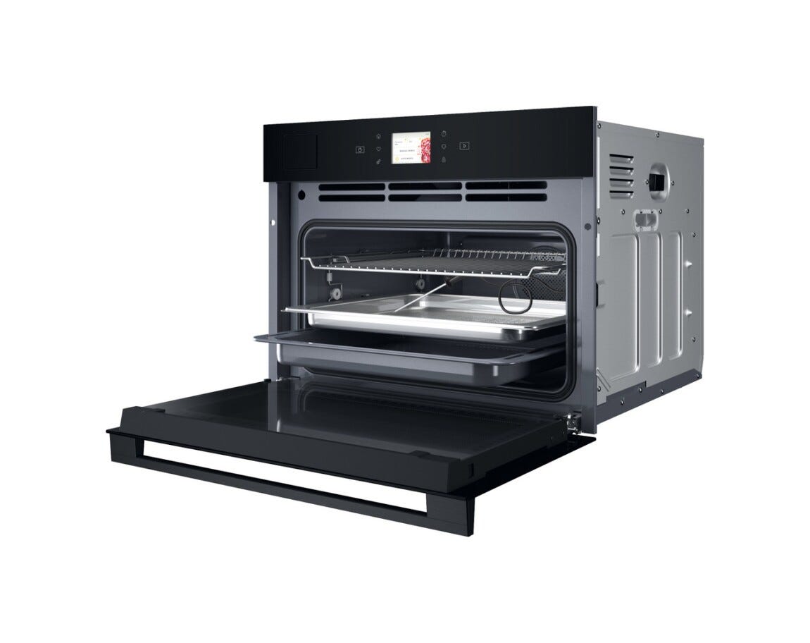 Whirlpool WCS9A9PHTSBA Forno combinato a vapore compatto da incasso cm. 56 h. 46 - nero