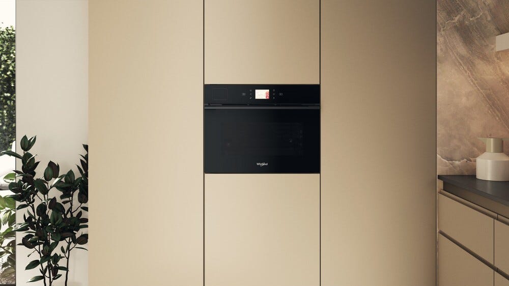 Whirlpool WCS9A9PHTSBA Forno combinato a vapore compatto da incasso cm. 56 h. 46 - nero